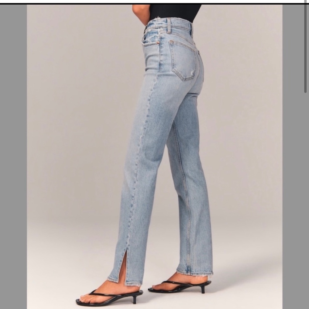 Abercrombie & Fitch Light Blue Straight Leg Jeans